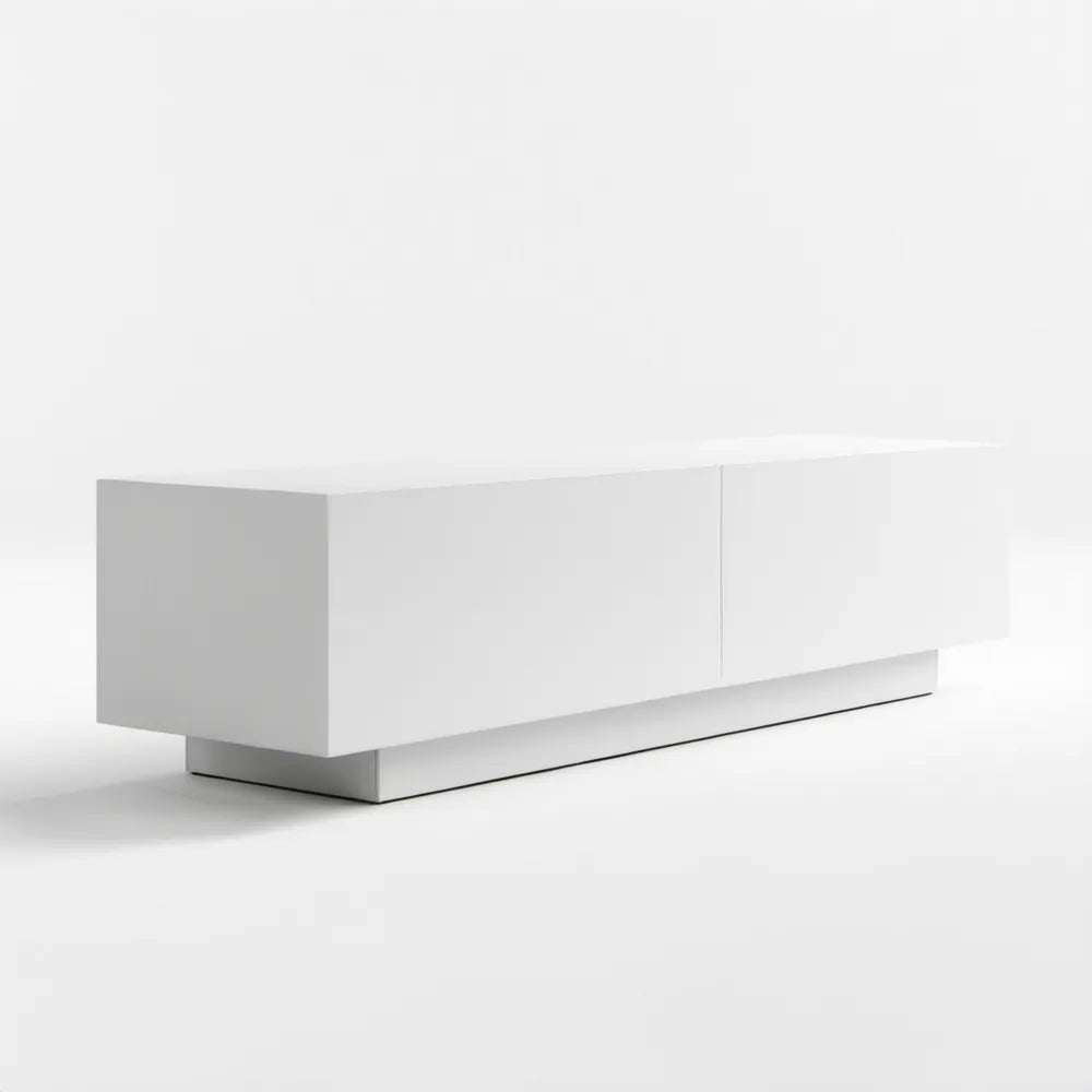 Biała szafka z 2 drzwiami, 180 x 40 x 45 cm