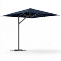 Boczny parasol ogrodowy kwadratowy 300 x 300 cm granatowy/czarny